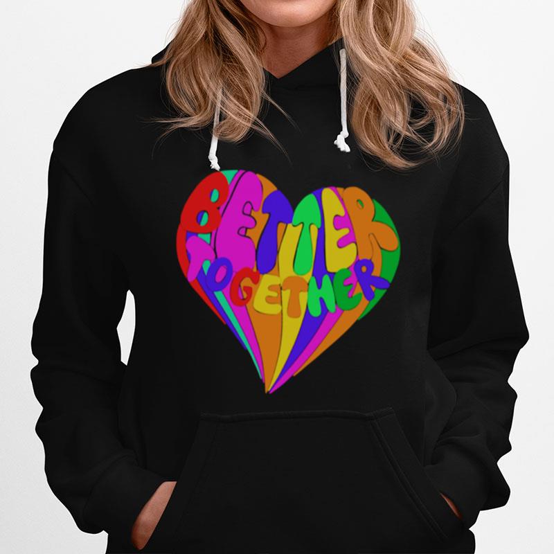 Better Together Colorful Abstract Heart Hoodie