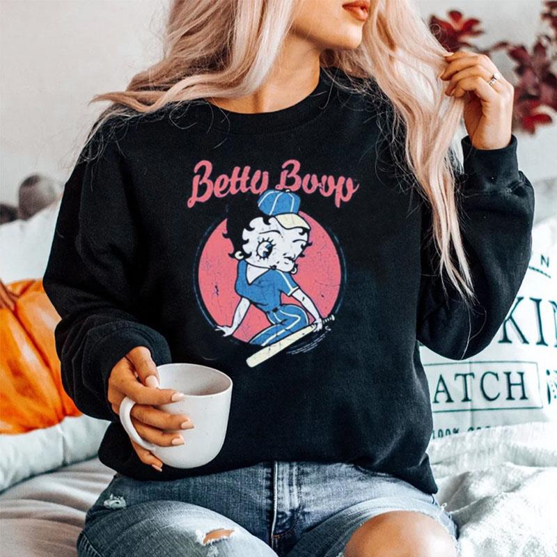 Betty Boop Baseball Vintage Sweater