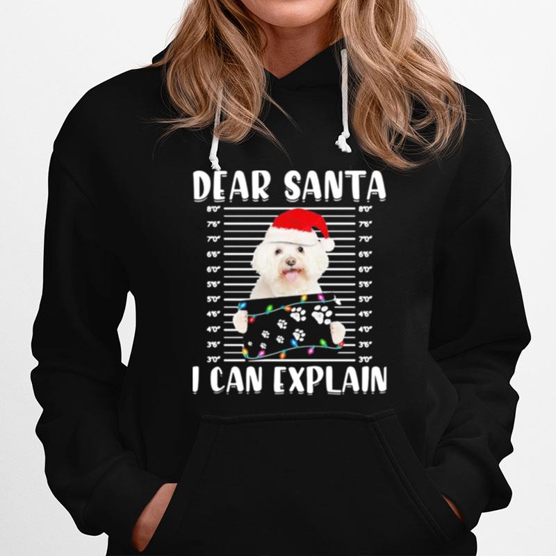 Bichon Dear Santa I Can Explain Christmas Sweater Hoodie
