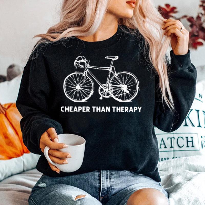 Bicycle Cheaper Than Therapy Sweater