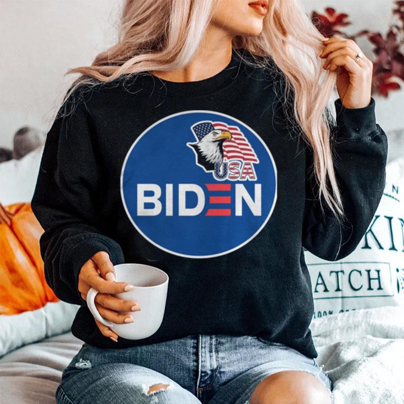 Biden Eagle American Flag Usa Election Sweater