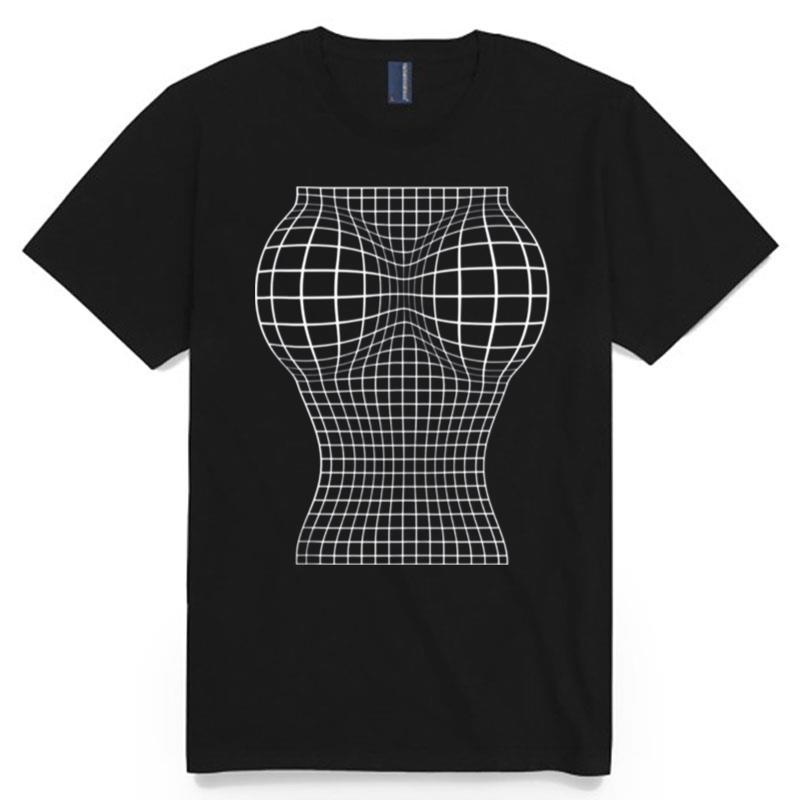 Big Boob Optical Illusion Cool Large Chest T-Shirt