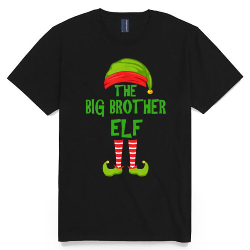 Big Brother Elf Matching Family Christmas Party Pajama T-Shirt