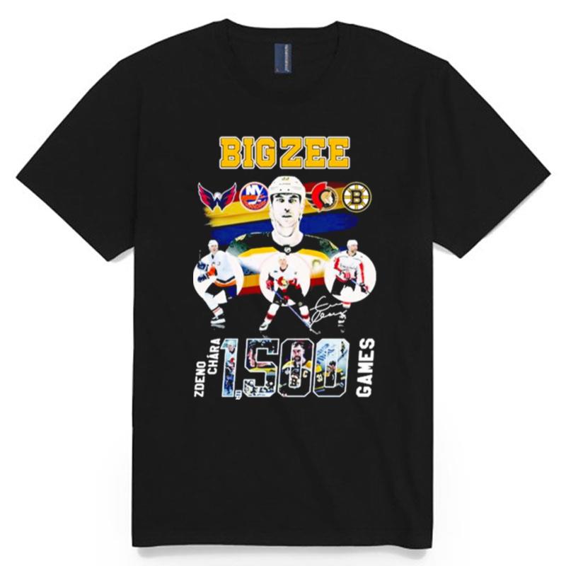 Big Zee Zdeno Chara 15000 Games Signature T-Shirt